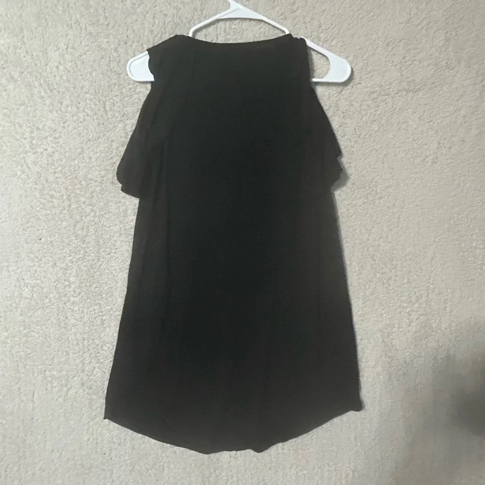 Jessica Simpson Black Cold Shoulders Cami Dress Size Small Romantic Goth